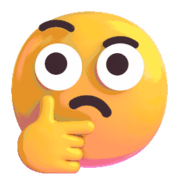 Animation eines denkenden Emoji